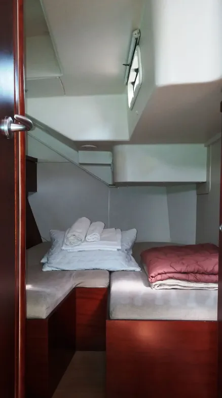Cabin on Apollonis, a Hanse Yachts Hanse 540e sailboat at Salamina Municipal Unit, Greece