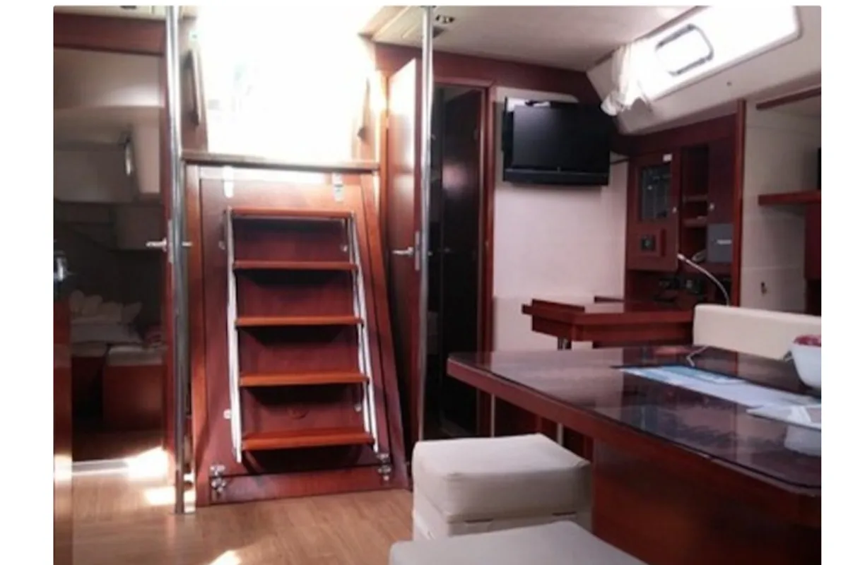 Salon of Apollonis, a Hanse Yachts Hanse 540e sailboat at Salamina Municipal Unit, Greece