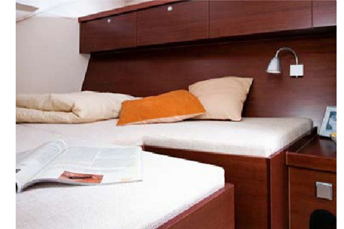 Cabin on Apollonis, a Hanse Yachts Hanse 540e sailboat at Salamina Municipal Unit, Greece