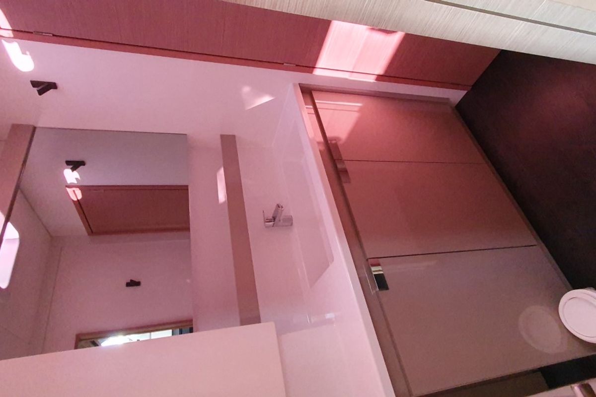 Head on Cosmos, a Fountaine Pajot Aura 51 catamaran at Seget Donji, Croatia