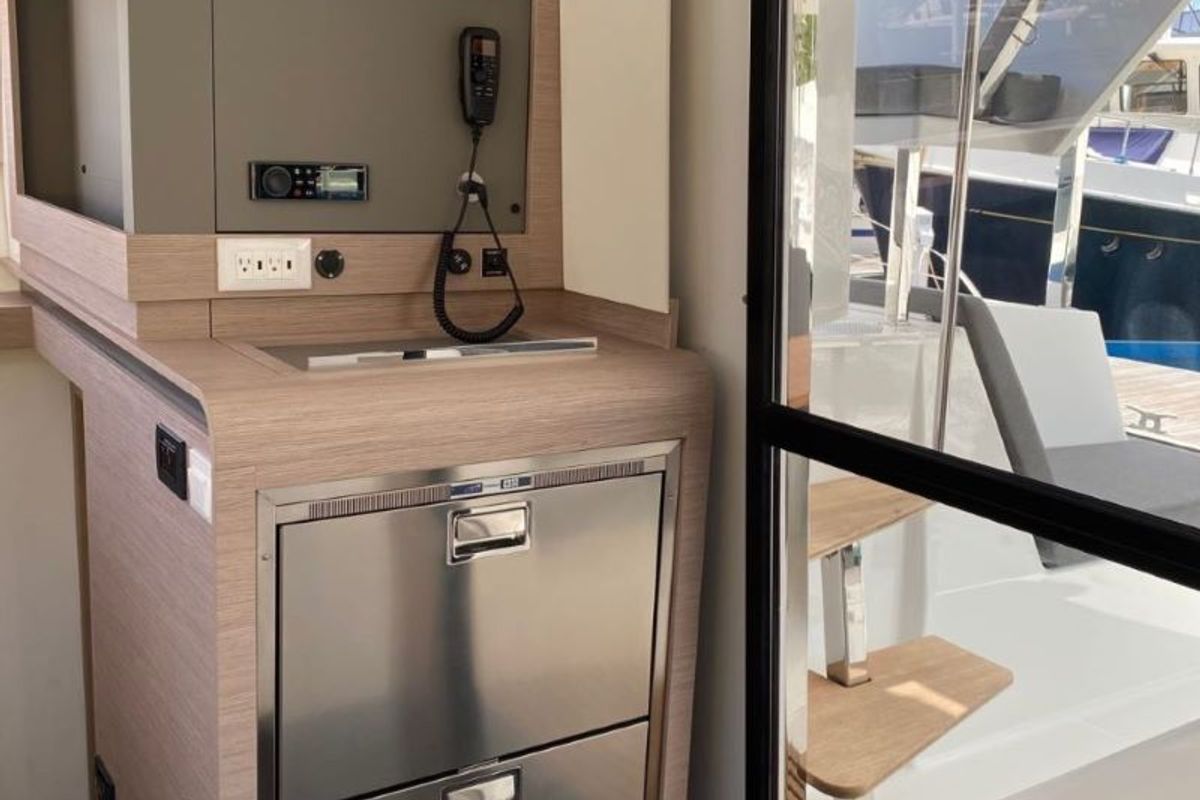 Firefly, a Fountaine Pajot Isla 40 catamaran at Road Town, British Virgin Islands
