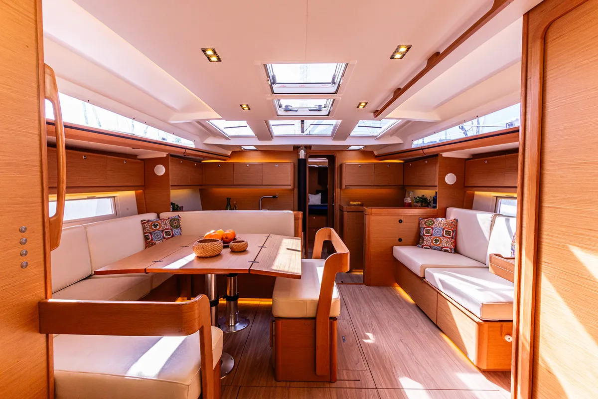 Dream Planet, a Dufour 520 GL sailboat at Tonnarella, Italy