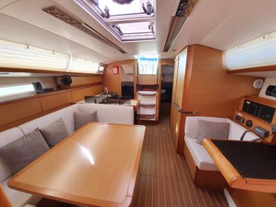 Salon of Malee, a Jeanneau Sun Odyssey 409 sailboat at Baan Salak Phet, Thailand
