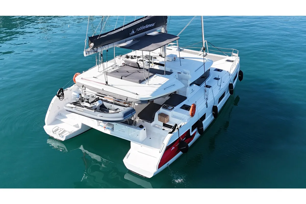 Mysa, a Lagoon 46 catamaran at Marmaris, Turkey