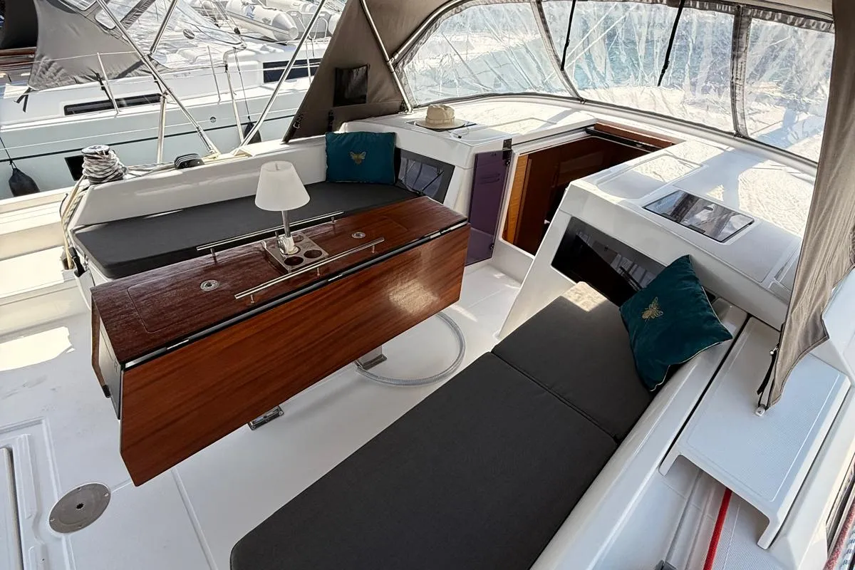 Luisa, a Dufour 470 sailboat at Seget Donji, Croatia