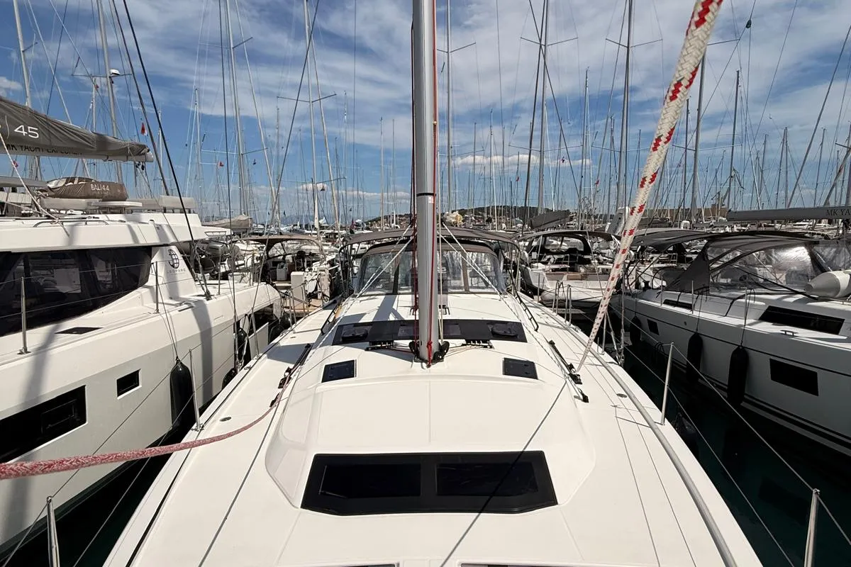 Luisa, a Dufour 470 sailboat at Seget Donji, Croatia