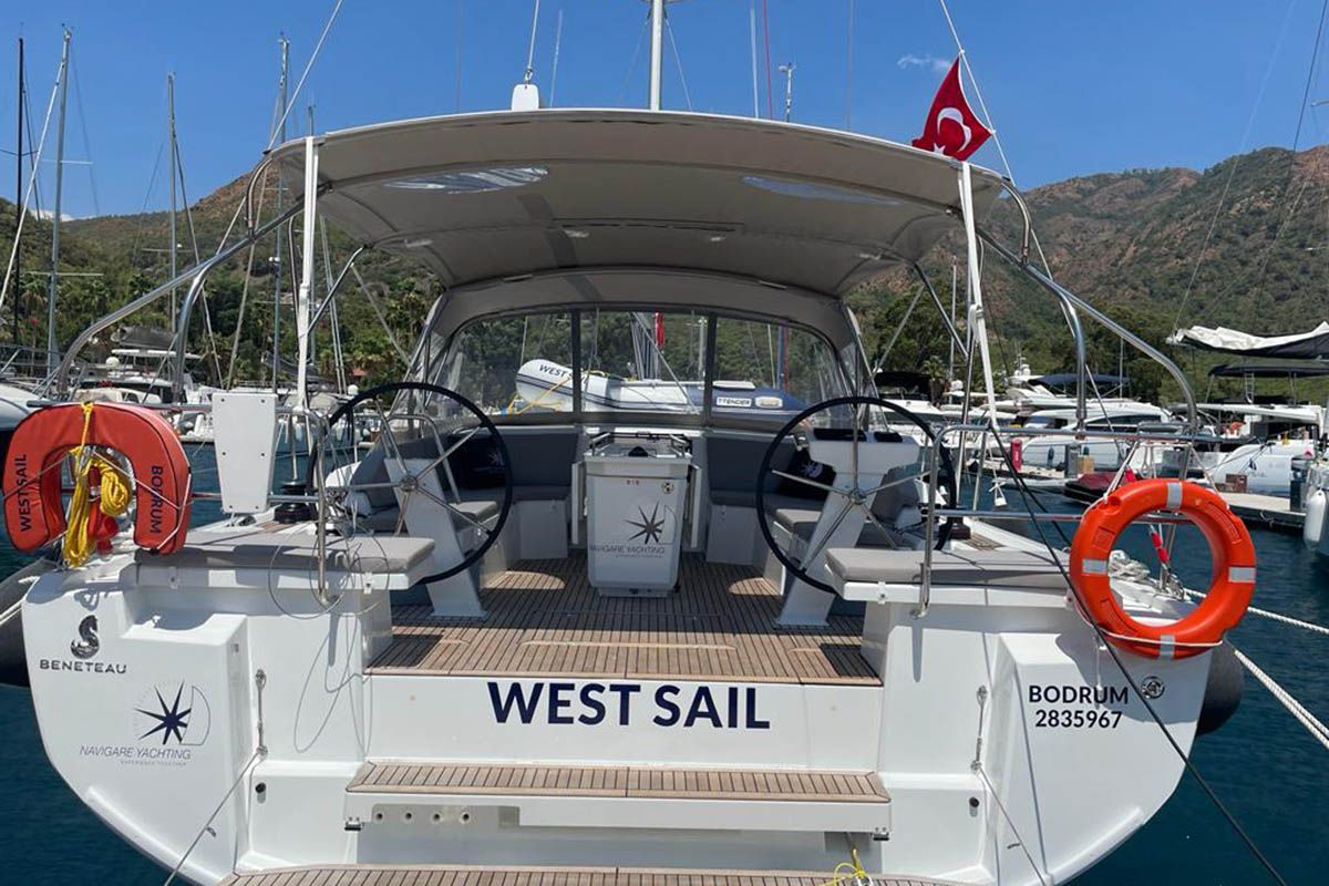 WEST, a Beneteau Oceanis 46.1 sailboat at Marmaris, Turkey