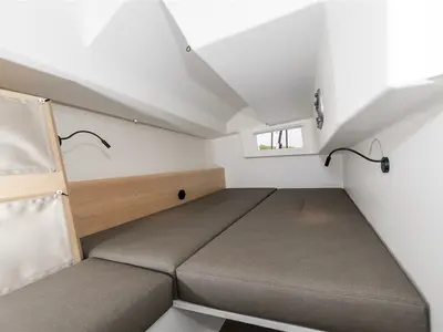 Cabin on TOSTAKY, a Pogo Structures Pogo 44 sailboat at Alameda, United States