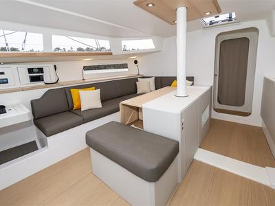 Salon of TOSTAKY, a Pogo Structures Pogo 44 sailboat at Alameda, United States