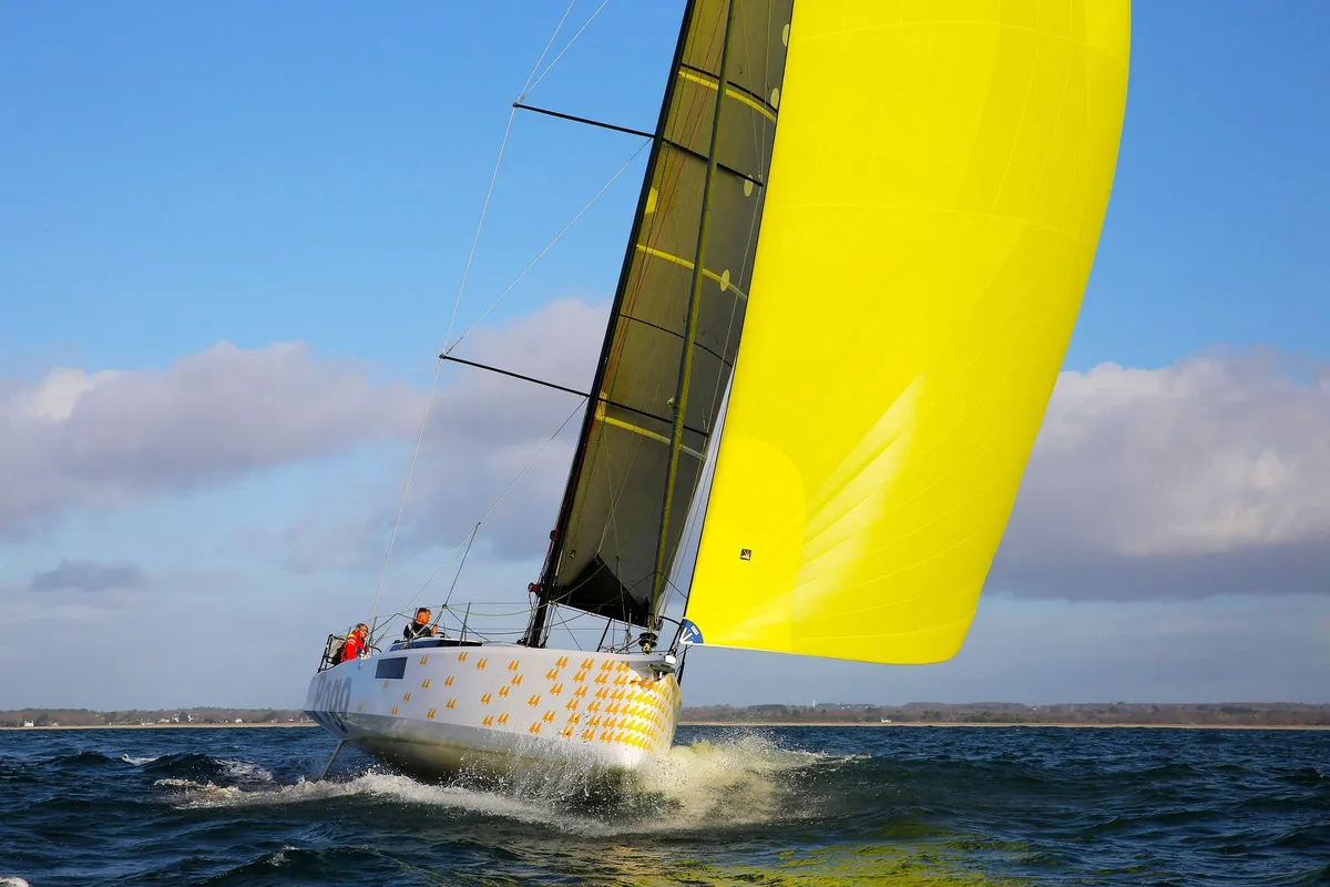 Exterior view of TOSTAKY, a Pogo Structures Pogo 44 sailboat at Alameda, United States