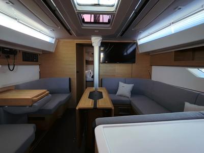 Salon of Odin, a Elan E6 sailboat at Pirovac, Croatia