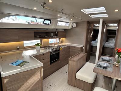 Galley of Tide Of Your Life, a Beneteau Oceanis 47 sailboat at Split, Croatia