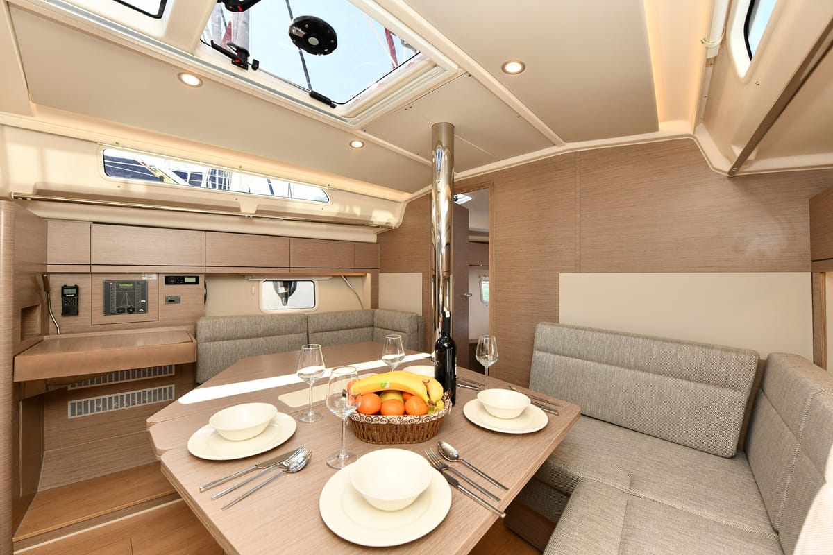 Lauda, a Hanse Yachts Hanse 418 sailboat at Fethiye, Turkey
