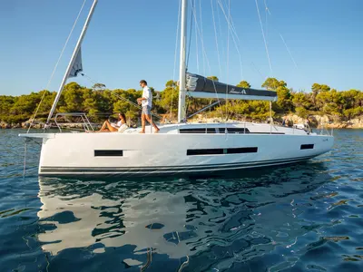 Exterior view of NEW 2026, a Hanse Yachts Hanse 410 sailboat at Capo d'Orlando, Italy
