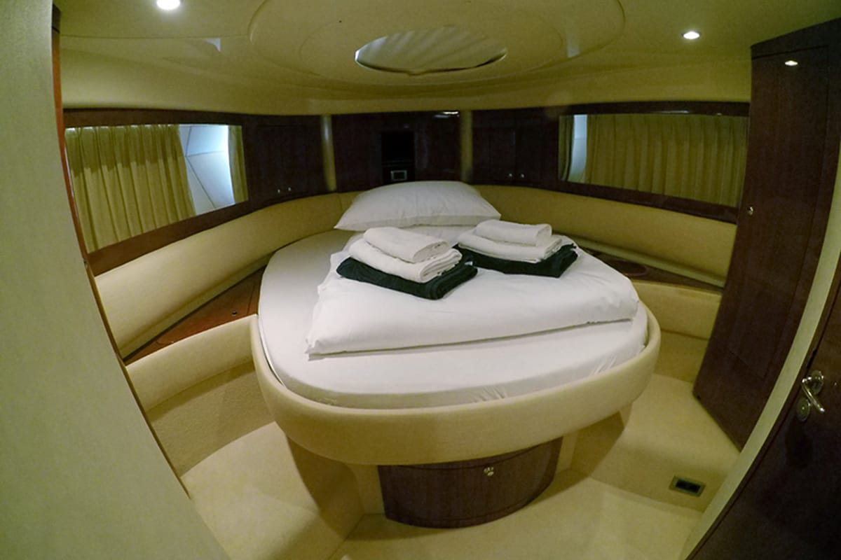 Cabin on Katrin, a Fairline Boats Fairline Targa 52 GT yacht at Grad Šibenik, Croatia