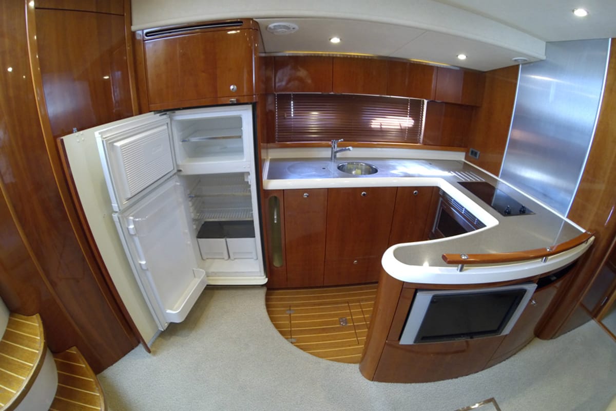 Galley of Katrin, a Fairline Boats Fairline Targa 52 GT yacht at Grad Šibenik, Croatia