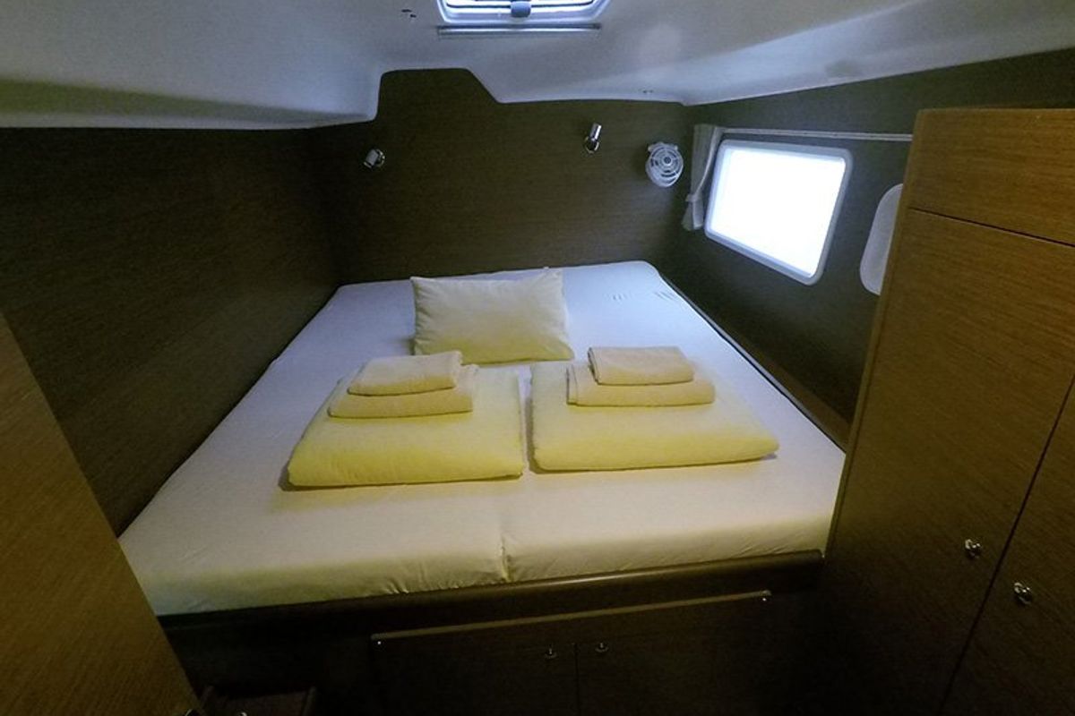 Cabin on Grey Pearl, a Lagoon 380 catamaran at Grad Šibenik, Croatia