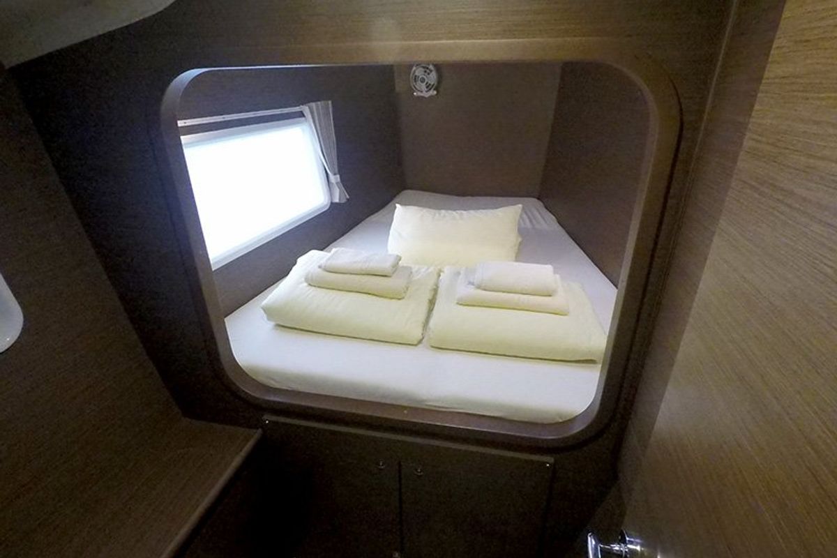 Cabin on Grey Pearl, a Lagoon 380 catamaran at Grad Šibenik, Croatia