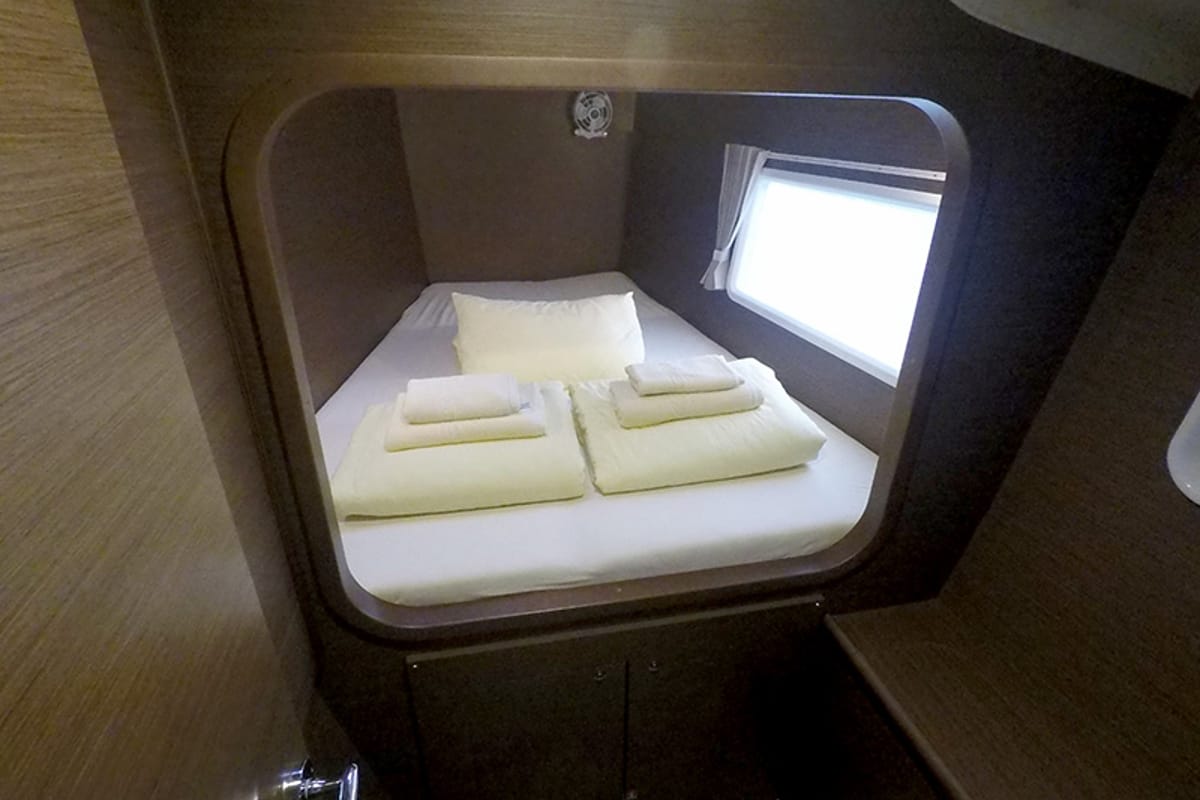 Cabin on Grey Pearl, a Lagoon 380 catamaran at Grad Šibenik, Croatia