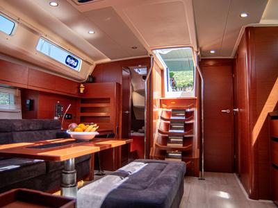 Salon of Quantum Wave, a Hanse Yachts Hanse 508 sailboat at Preveza, Greece
