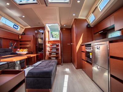 Galley of Quantum Wave, a Hanse Yachts Hanse 508 sailboat at Preveza, Greece