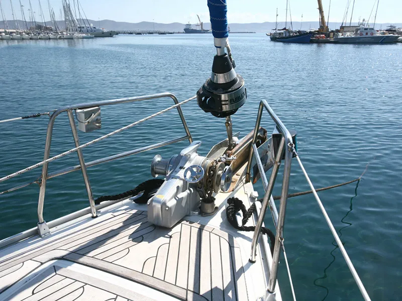 Apollon, a Bavaria Bavaria 55 Cruiser sailboat at Lavreotiki Municipal Unit, Greece