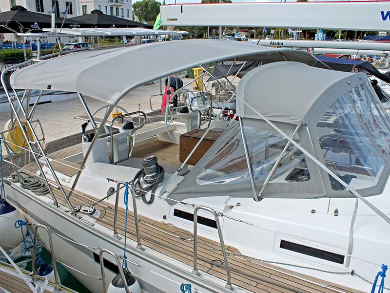 Apollon, a Bavaria Bavaria 55 Cruiser sailboat at Lavreotiki Municipal Unit, Greece