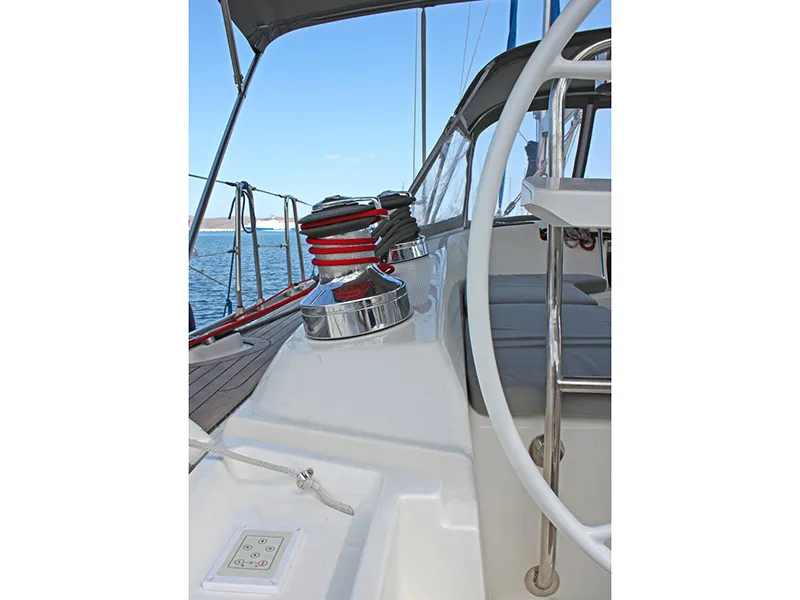 Apollon, a Bavaria Bavaria 55 Cruiser sailboat at Lavreotiki Municipal Unit, Greece