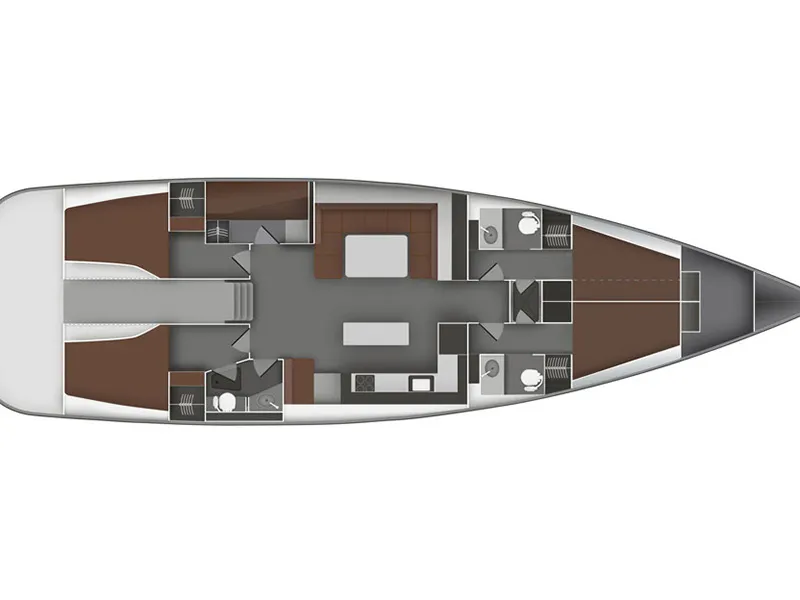 Apollon, a Bavaria Bavaria 55 Cruiser sailboat at Lavreotiki Municipal Unit, Greece