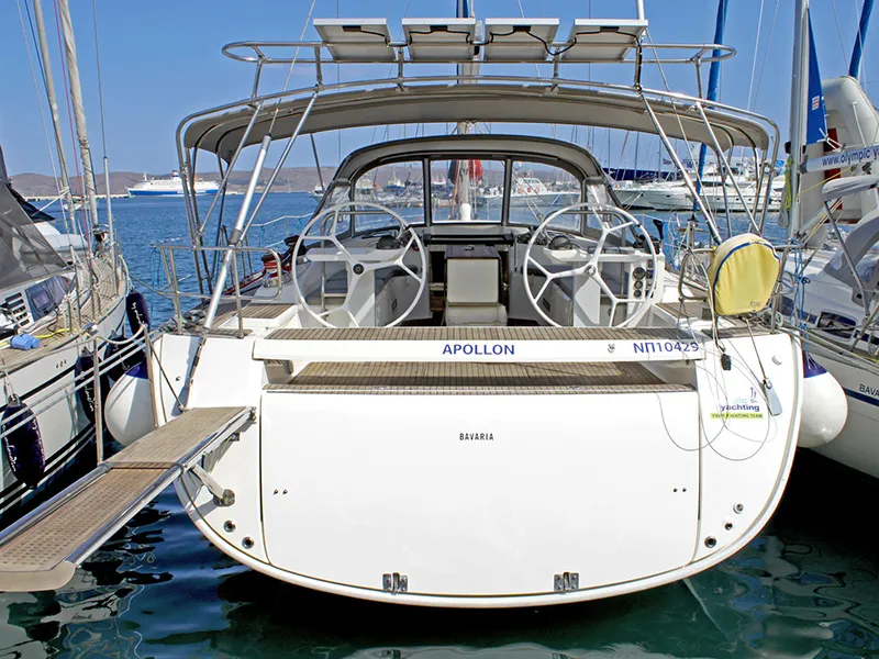 Apollon, a Bavaria Bavaria 55 Cruiser sailboat at Lavreotiki Municipal Unit, Greece