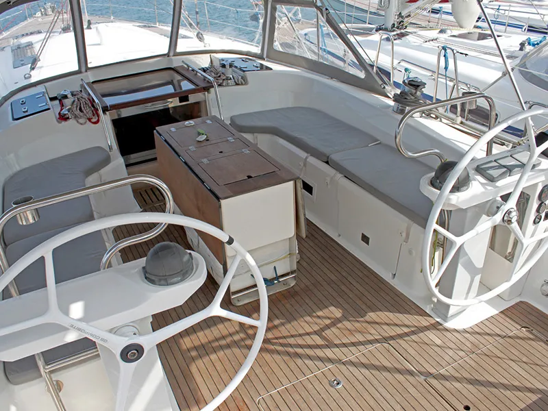 Apollon, a Bavaria Bavaria 55 Cruiser sailboat at Lavreotiki Municipal Unit, Greece