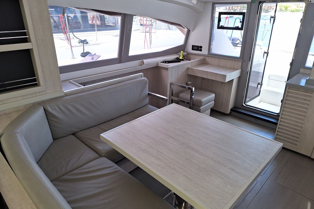 Annemarie, a Leopard 40 catamaran at Tonnarella, Italy