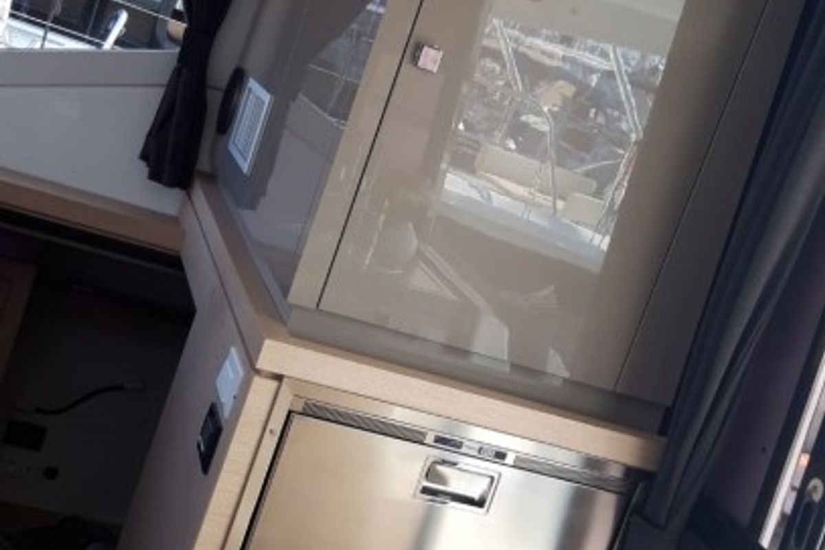 Galley of Nala, a Fountaine Pajot Lucia 40 catamaran at Seget Donji, Croatia