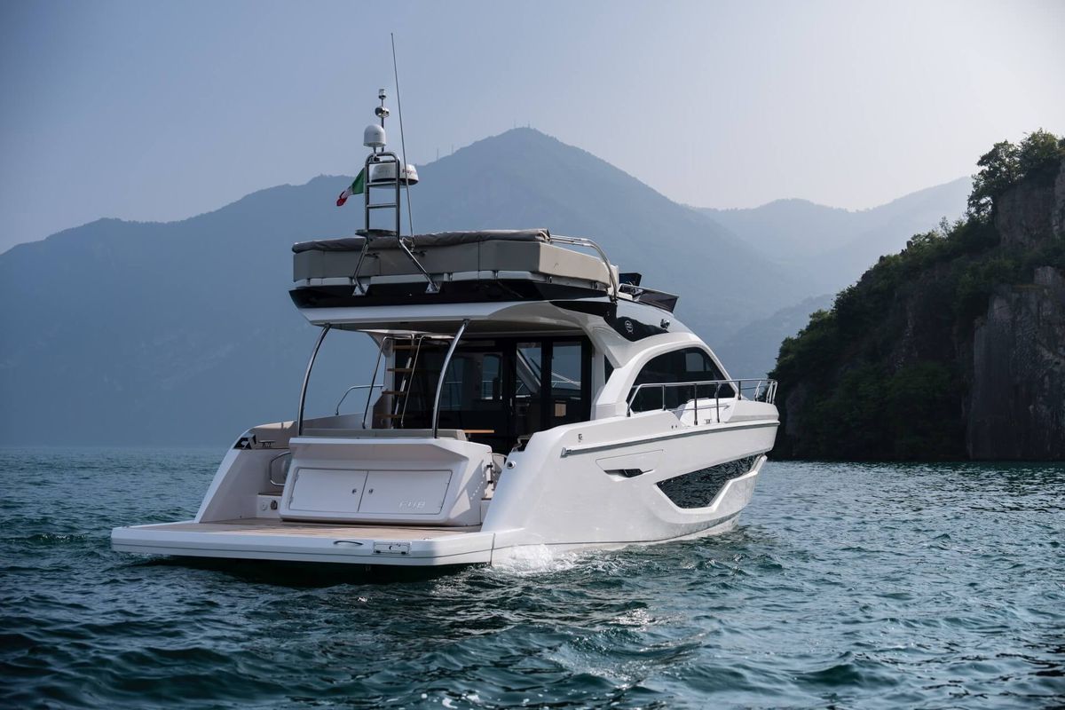 Cabin on Supernova, a Sessa Marine Sessa F48 yacht at Općina Sukošan, Croatia