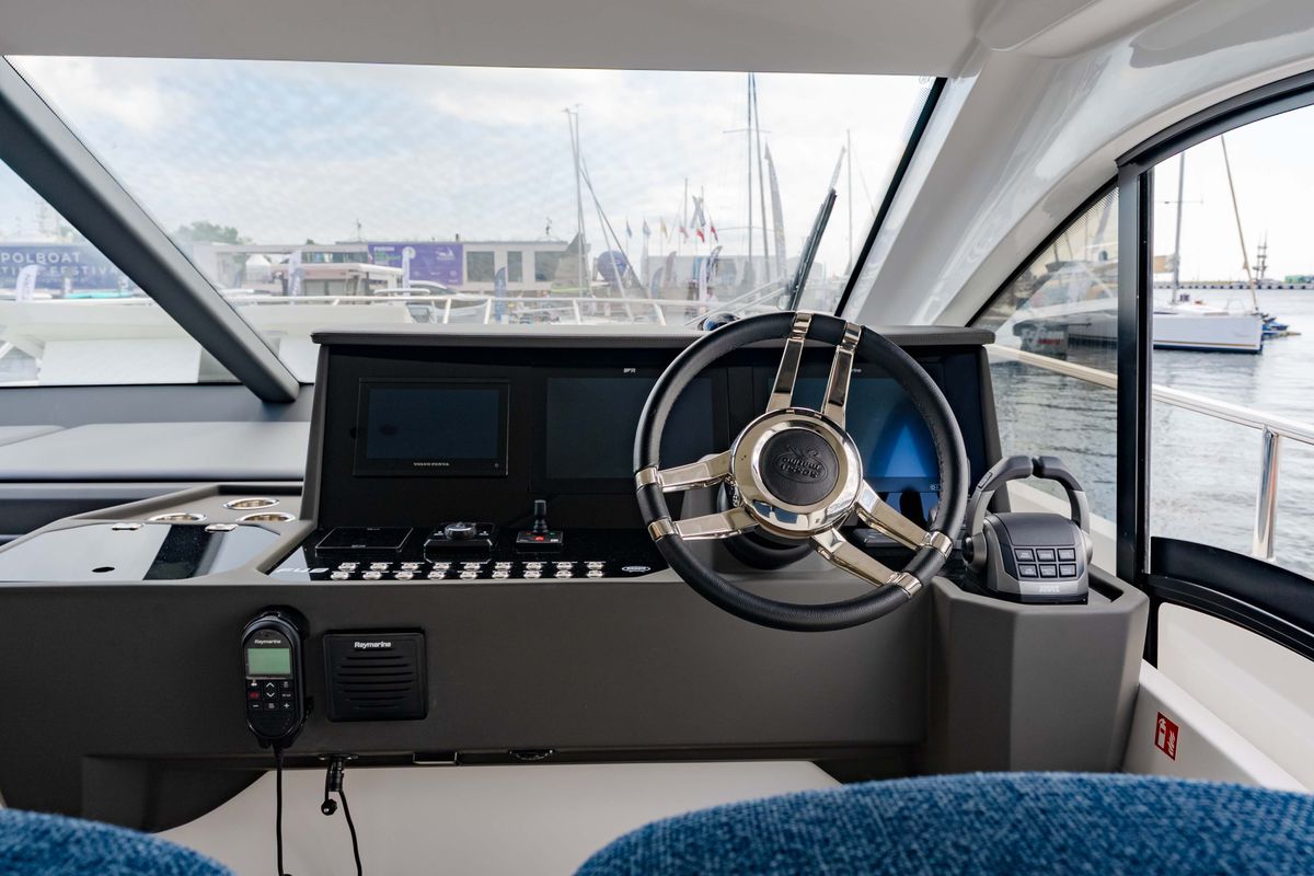 Cockpit of Supernova, a Sessa Marine Sessa F48 yacht at Općina Sukošan, Croatia