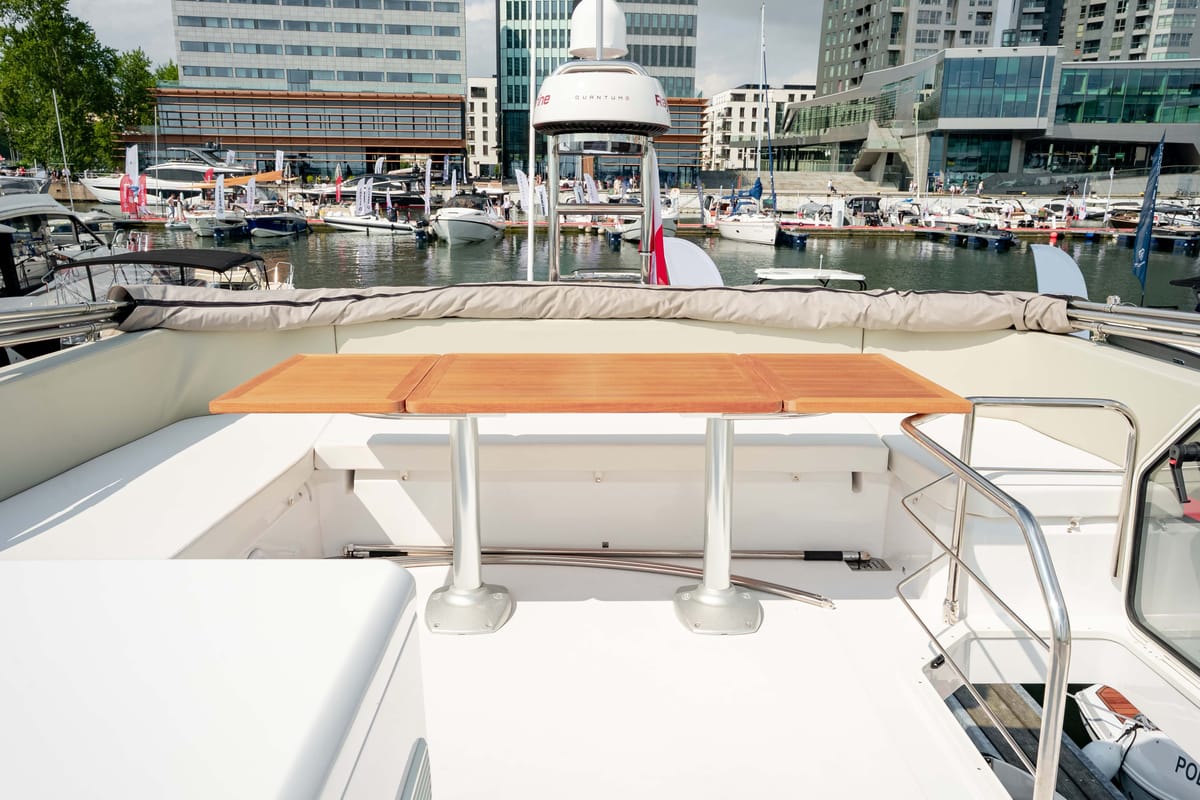 Deck of Supernova, a Sessa Marine Sessa F48 yacht at Općina Sukošan, Croatia