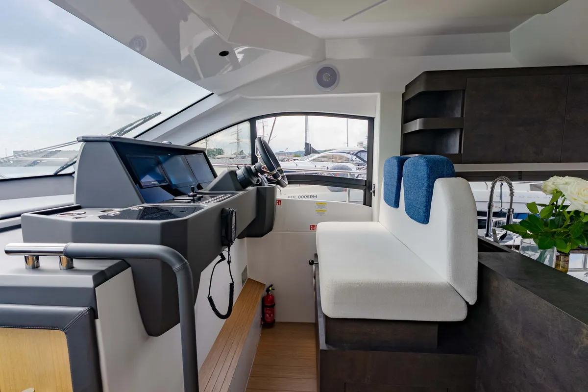 Cockpit of Supernova, a Sessa Marine Sessa F48 yacht at Općina Sukošan, Croatia