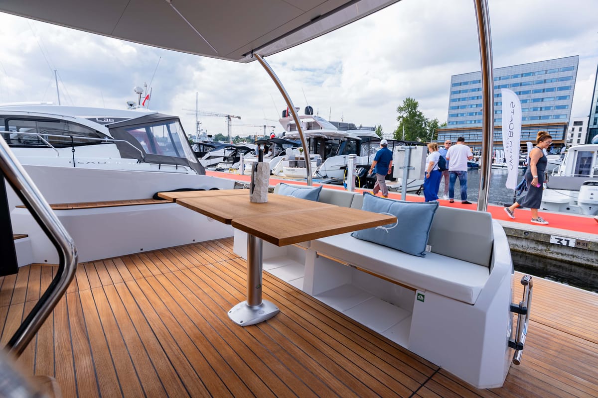 Cockpit of Supernova, a Sessa Marine Sessa F48 yacht at Općina Sukošan, Croatia