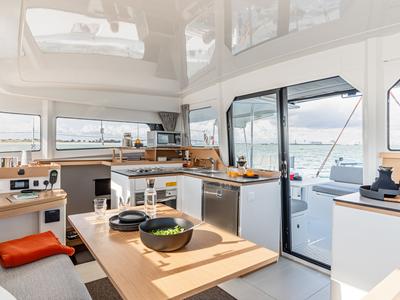 Galley of Spark Of Sea, a Excess 11 catamaran at Općina Rogoznica, Croatia