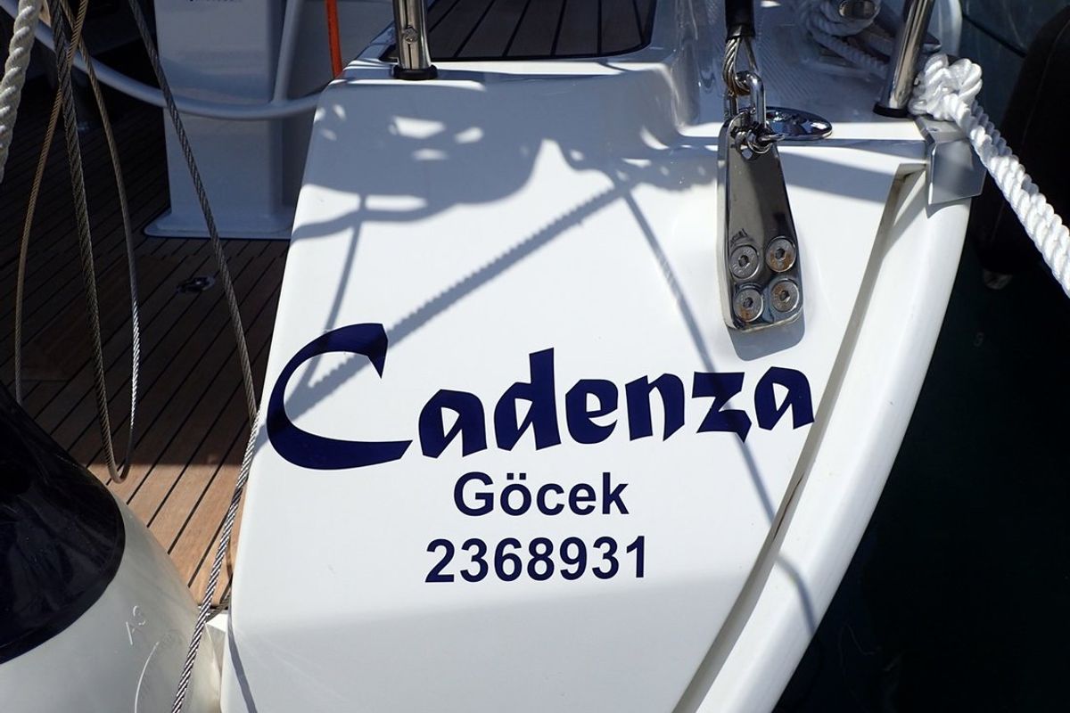 Cadenza, a Bavaria Cruiser 41 sailboat at Fethiye, Turkey
