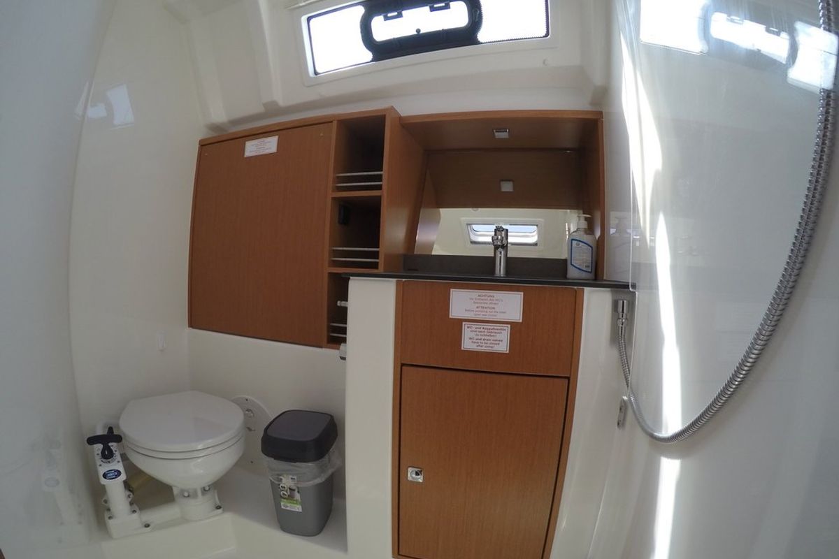 Head on Cadenza, a Bavaria Cruiser 41 sailboat at Fethiye, Turkey