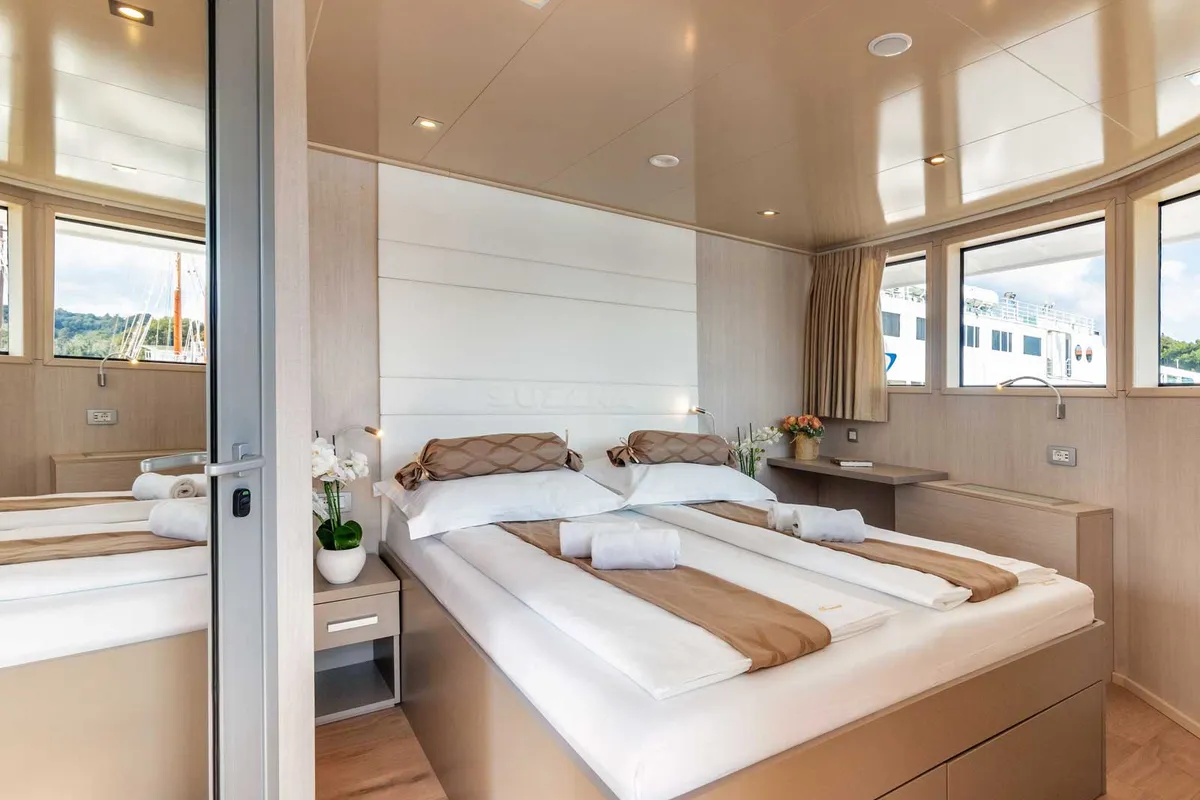 Cabin on Suzana, a Gulet Luxury Motor Yacht yacht at Split, Croatia
