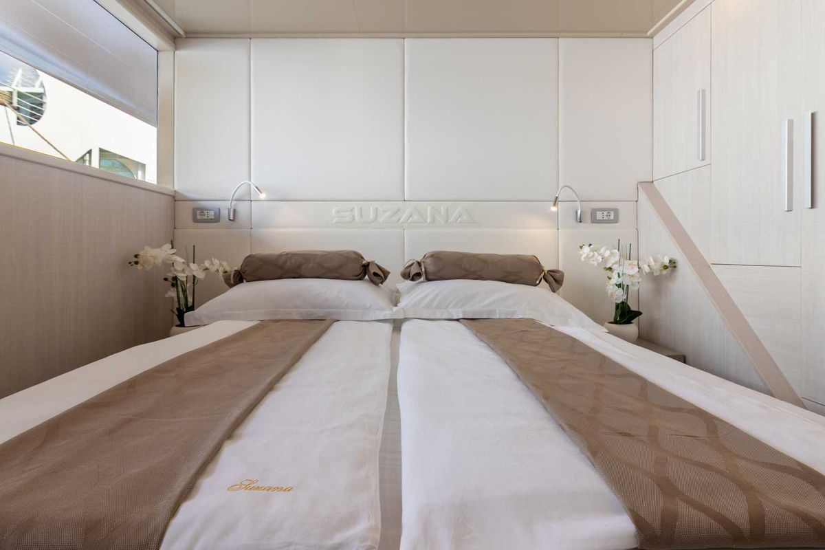 Deck of Suzana, a Gulet Luxury Motor Yacht yacht at Split, Croatia