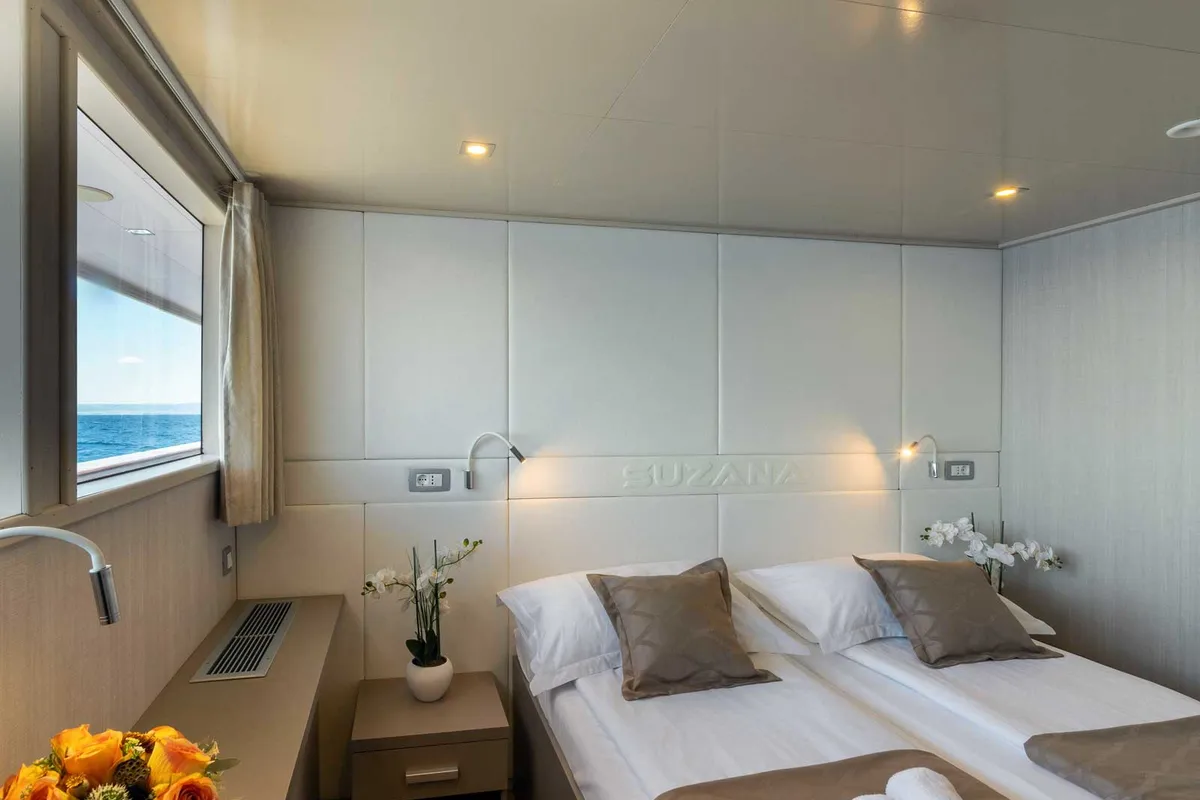 Cabin on Suzana, a Gulet Luxury Motor Yacht yacht at Split, Croatia