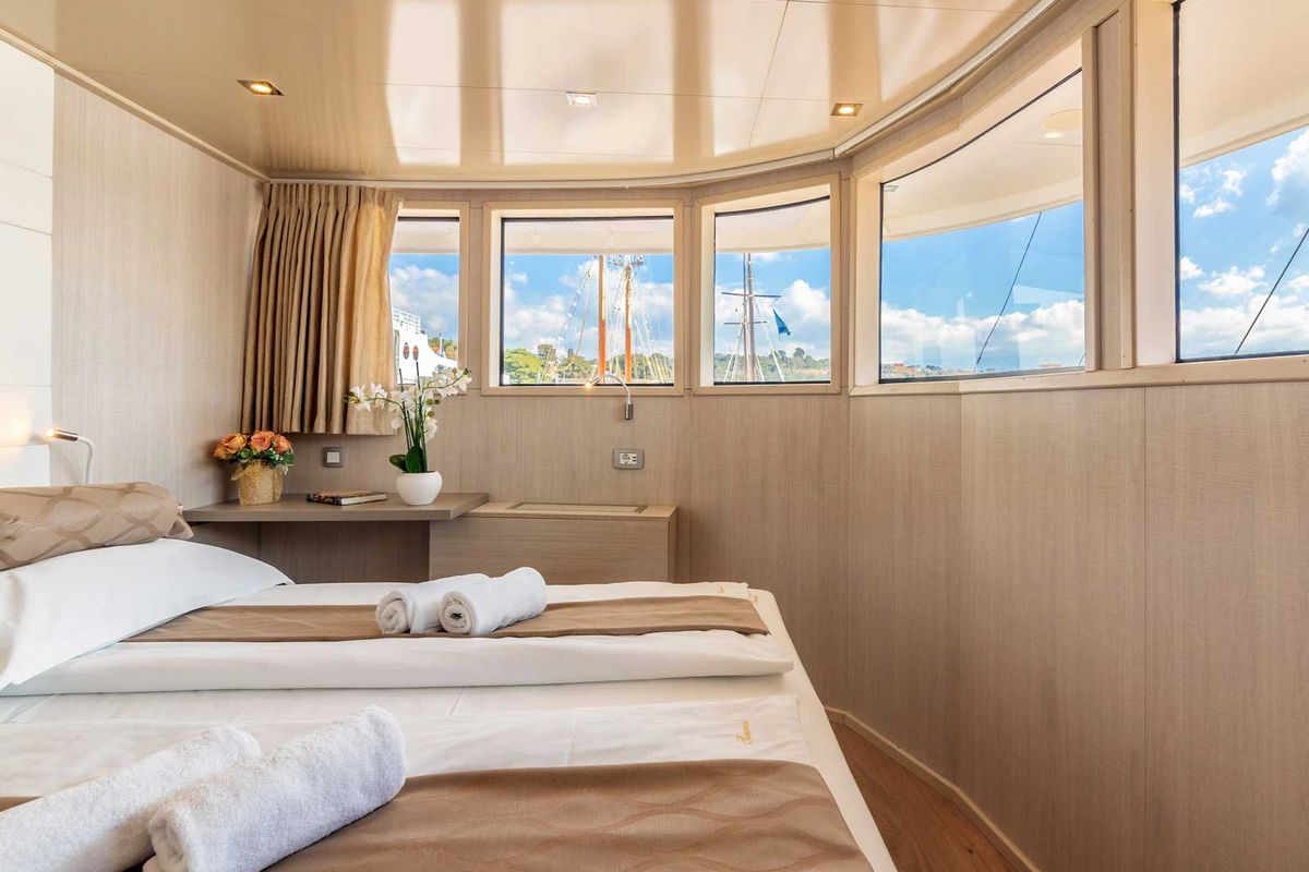 Cabin on Suzana, a Gulet Luxury Motor Yacht yacht at Split, Croatia