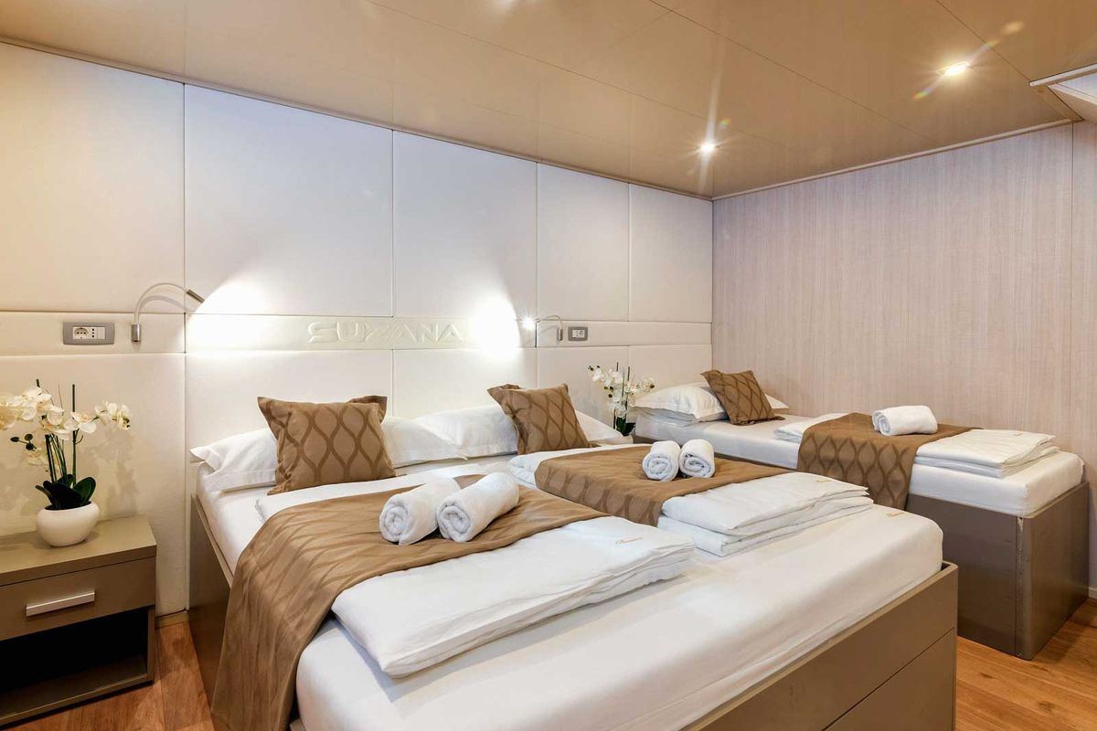 Cabin on Suzana, a Gulet Luxury Motor Yacht yacht at Split, Croatia