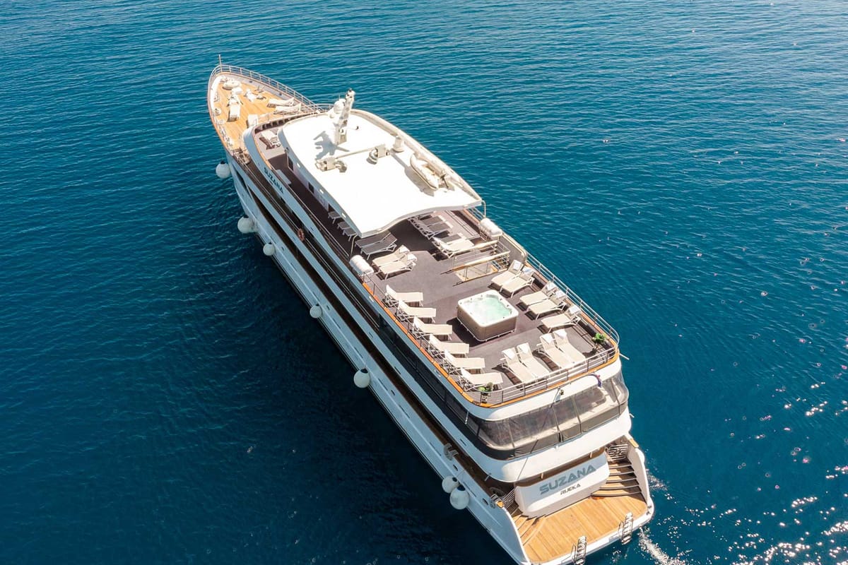 Exterior view of Suzana, a Gulet Luxury Motor Yacht yacht at Split, Croatia