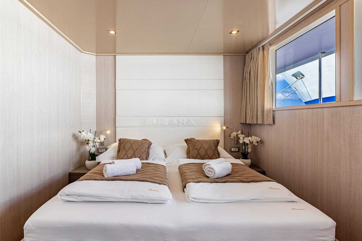 Cabin on Suzana, a Gulet Luxury Motor Yacht yacht at Split, Croatia