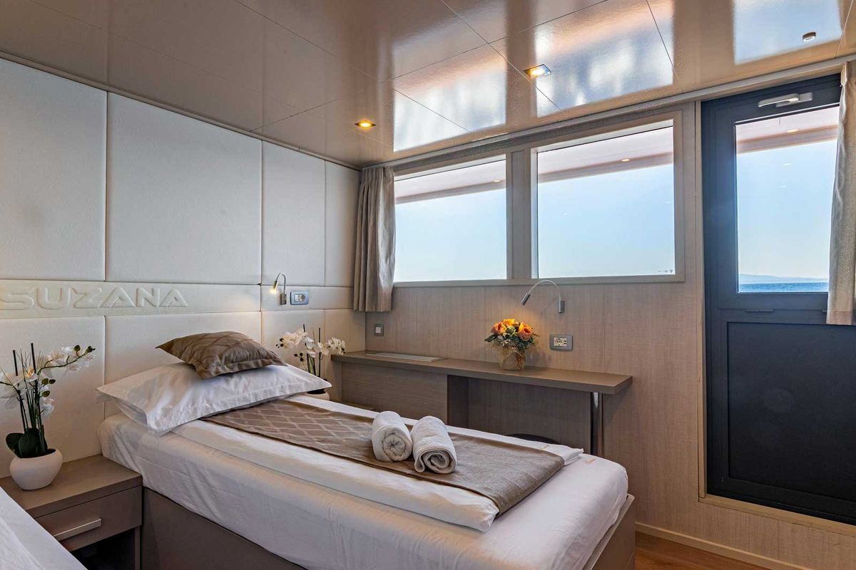 Cabin on Suzana, a Gulet Luxury Motor Yacht yacht at Split, Croatia