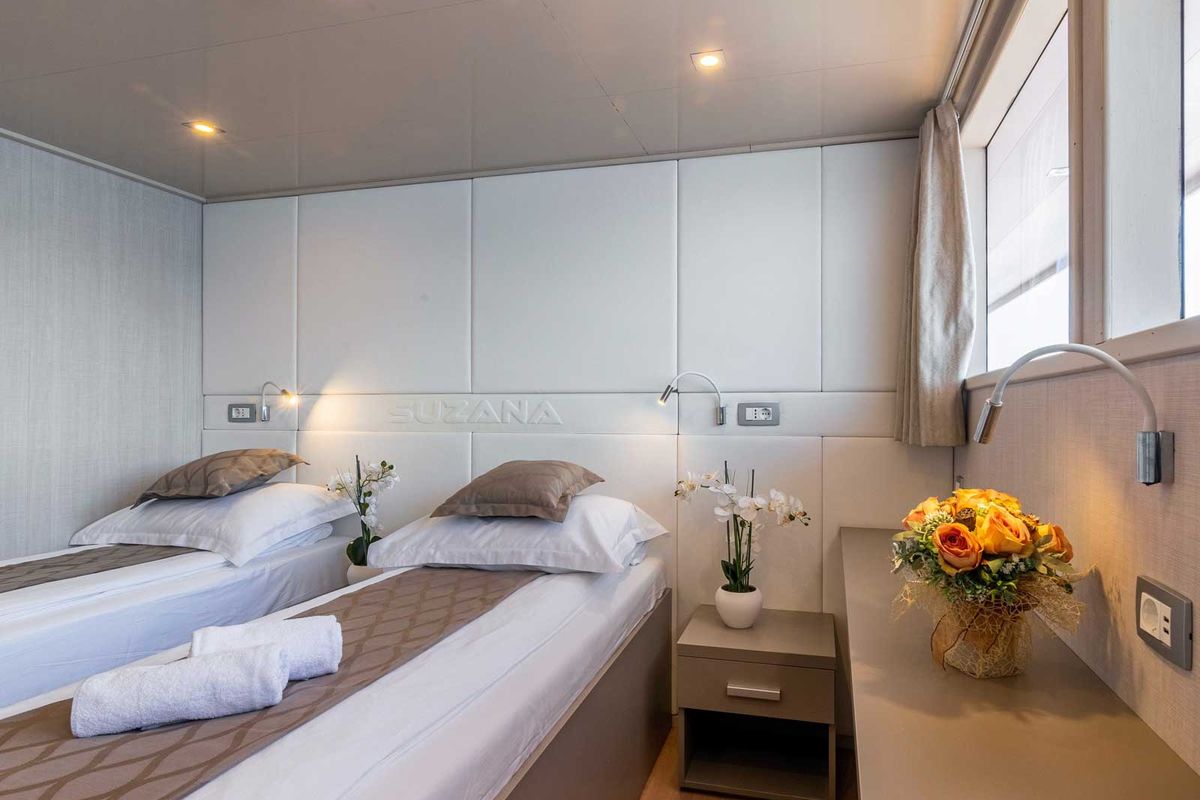 Cabin on Suzana, a Gulet Luxury Motor Yacht yacht at Split, Croatia